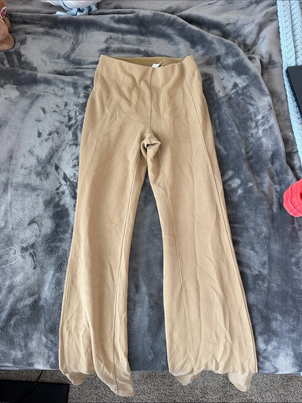 lululemon athletica Kids Ribbed Wide-Leg Leggings in Tan